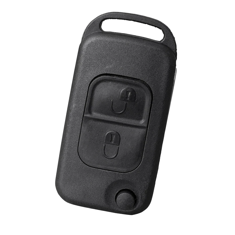 XNRKEY Flip Folding Remote Car Key Shell Case for Mercedes Benz W168 W124 W202 W203 A C E ML C CL S SL SEL SLK E113 HU64 Blade