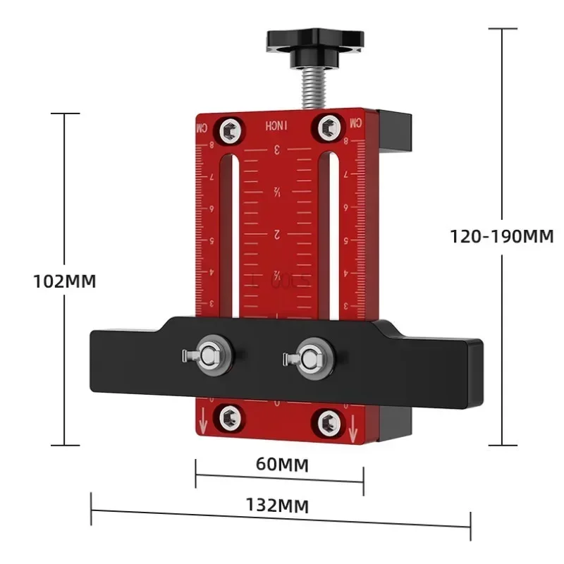 10-60mm porta dell\'armadio Carpenter Punch Installation Locator maniglia di posizionamento della porta dell\'armadio installa il punzone di fissaggio