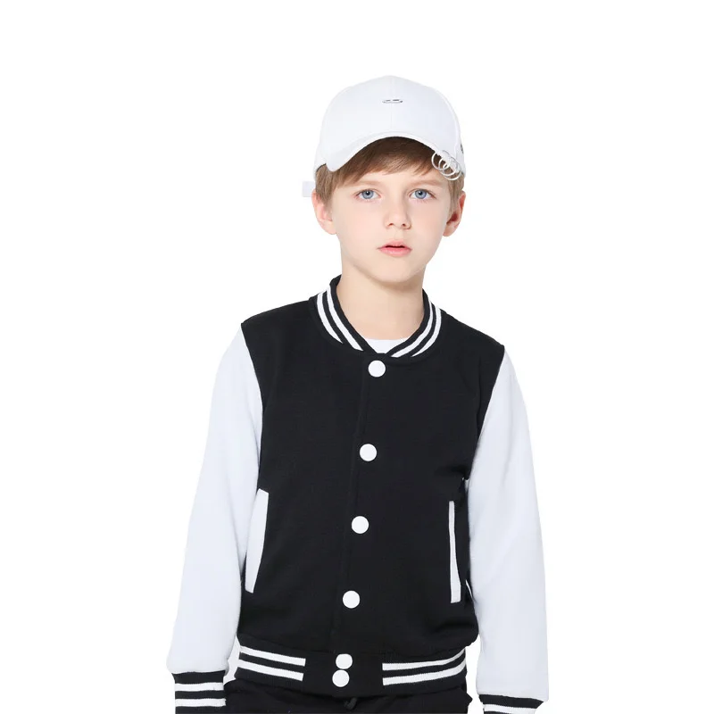 Spring And Autumn New Children\'s Clothing Baseball Uniform Trendy Brand Long-Sleeved Boy Coat High Street Fashion Girl Jacket