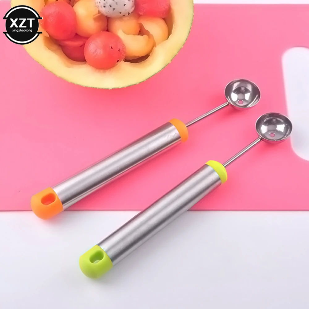 

Creativity Fruit Spoon Melon Watermelon Ball Scoop Ice Cream Sorbet Stainless Steel Cooking Tool Kitchen Accessories Gadgets