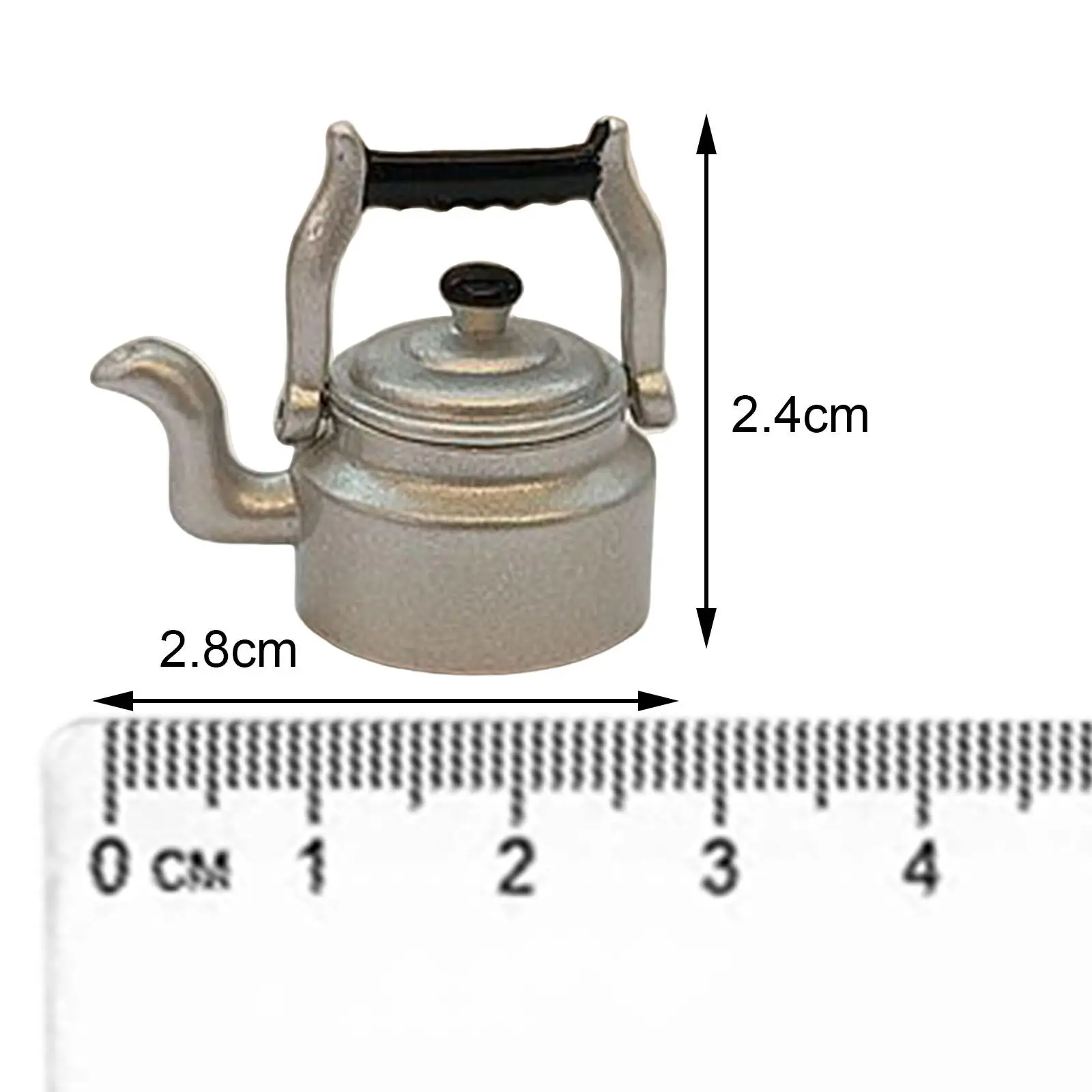 Théière pour maison de poupée, scène de vie pour accessoires, meubles de maison de poupée