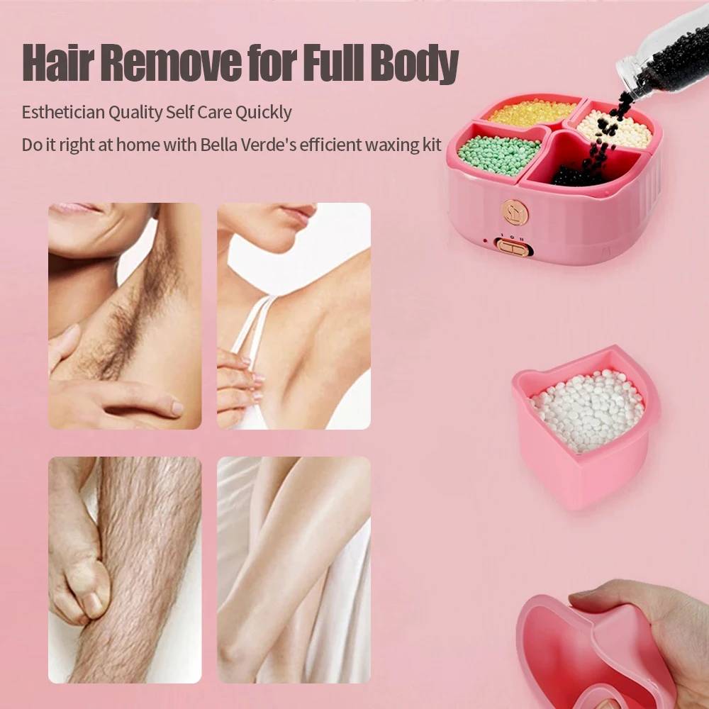 YIKOOLIN 4 Grid Wax Heater US Plug Removable Trays Electric Melting Pot Depilatory Wax Bean Warmer For Salon Home Hair Removal - view 4