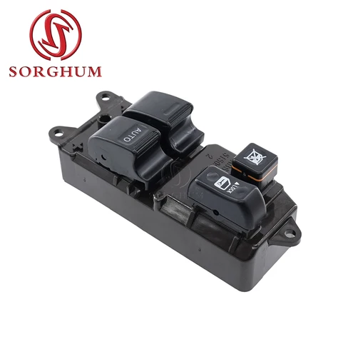 Imagen 2 del producto Sorghum-interruptor de la ventana de alimentación del coche, botón principal del lado derecho y delantero RHD, para Toyota Hilux Hiace YARIS Land Cruiser 84820-10090, 1996-2008
