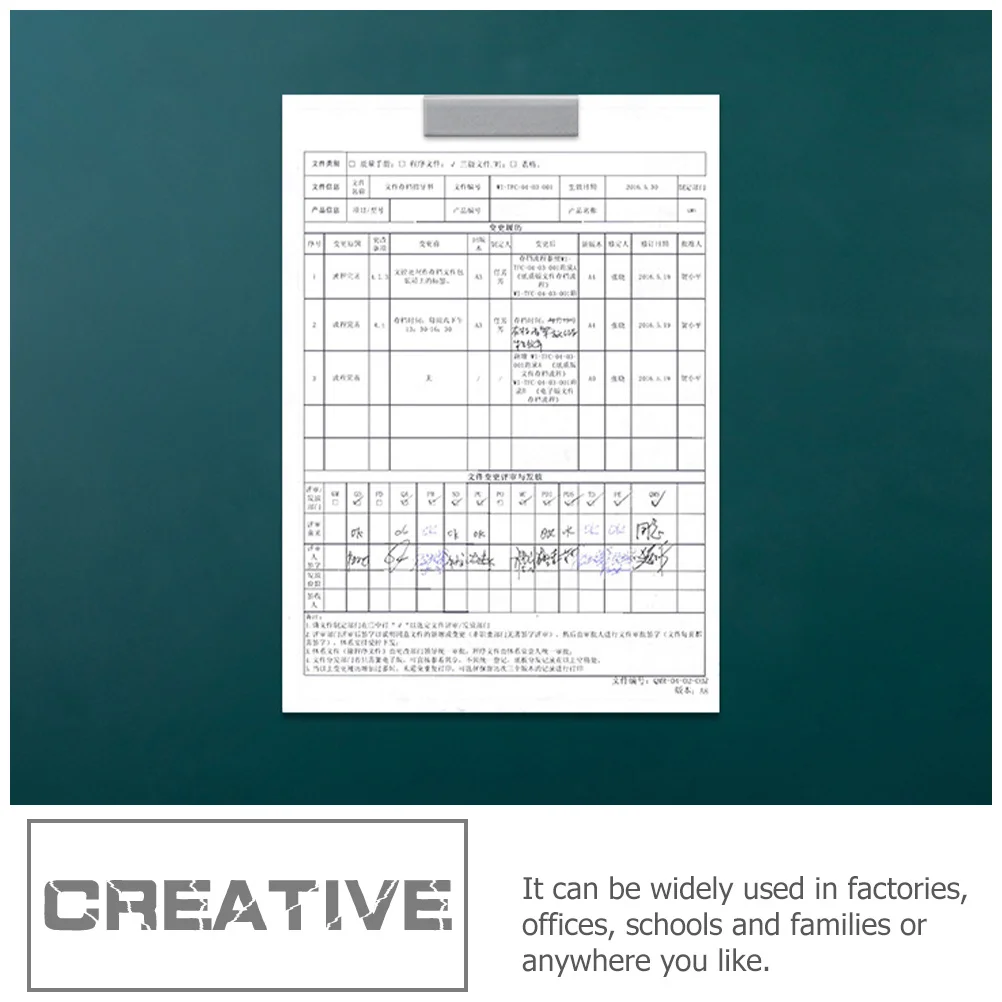 5Pcs Magnetic Clips Removable Flexible Plastic Office Photo Notepad Document Display Clips for Smooth Surfaces