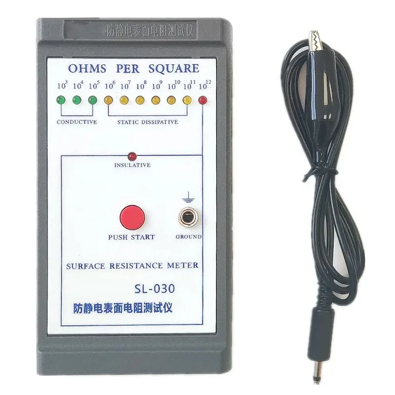 Surface Resistance Tester Static Pad Antistatic Impedance Measuring Instrument Human Electrostatic Tester