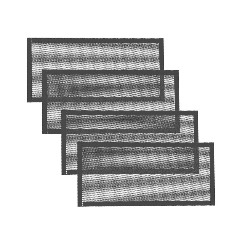 

2/4Pcs Floor Vent Covers Rectangle Air Screen Mesh Cover PVC Vent Mesh for Home Air Vent Filters Easy to Install