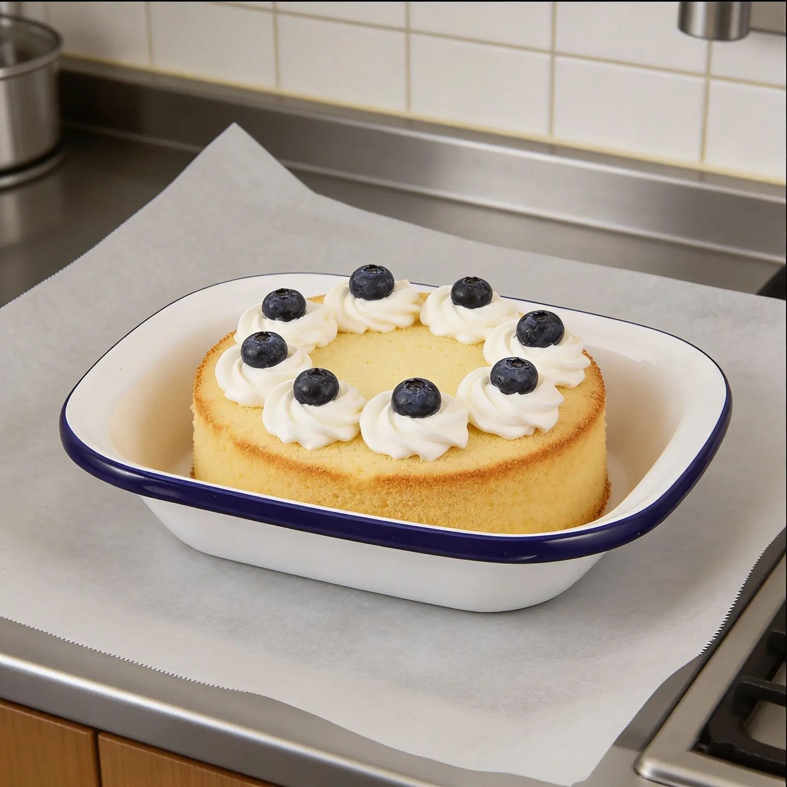 Квадратная эмалированная форма для выпечки 9x5.5x2.7 дюйма, белая форма для кексов, антипригарный противень для духовки, жаровня, прочная эмалированная посуда для выпечки