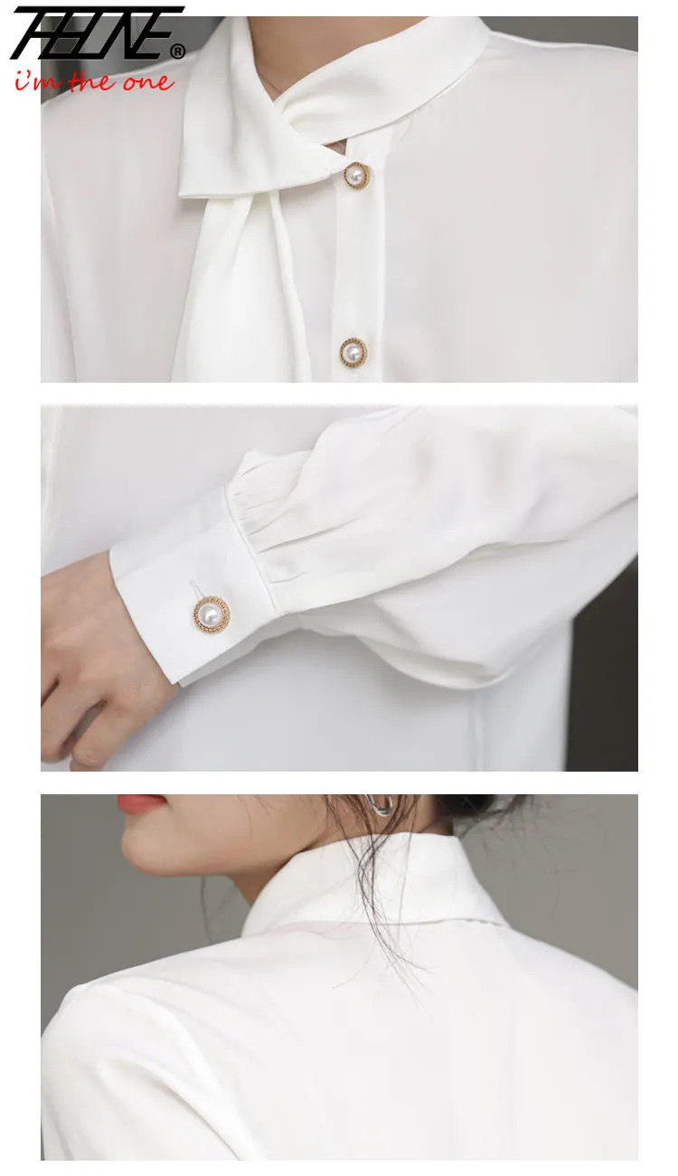 Shirts and Blouses Women 2023 Vintage Elegant Blusas White Spring Korean Style Fashion New Top Design Chic Long Sleeve Tops