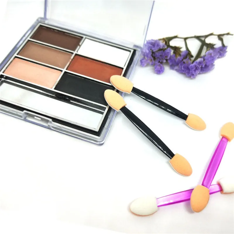 Hot Koop Dubbelzijdig Oogschaduw Applicator Cosmetische Poeder Borstel Oogschaduw Borstels Wegwerp Spons Stok Vrouwen Make-Up Tool