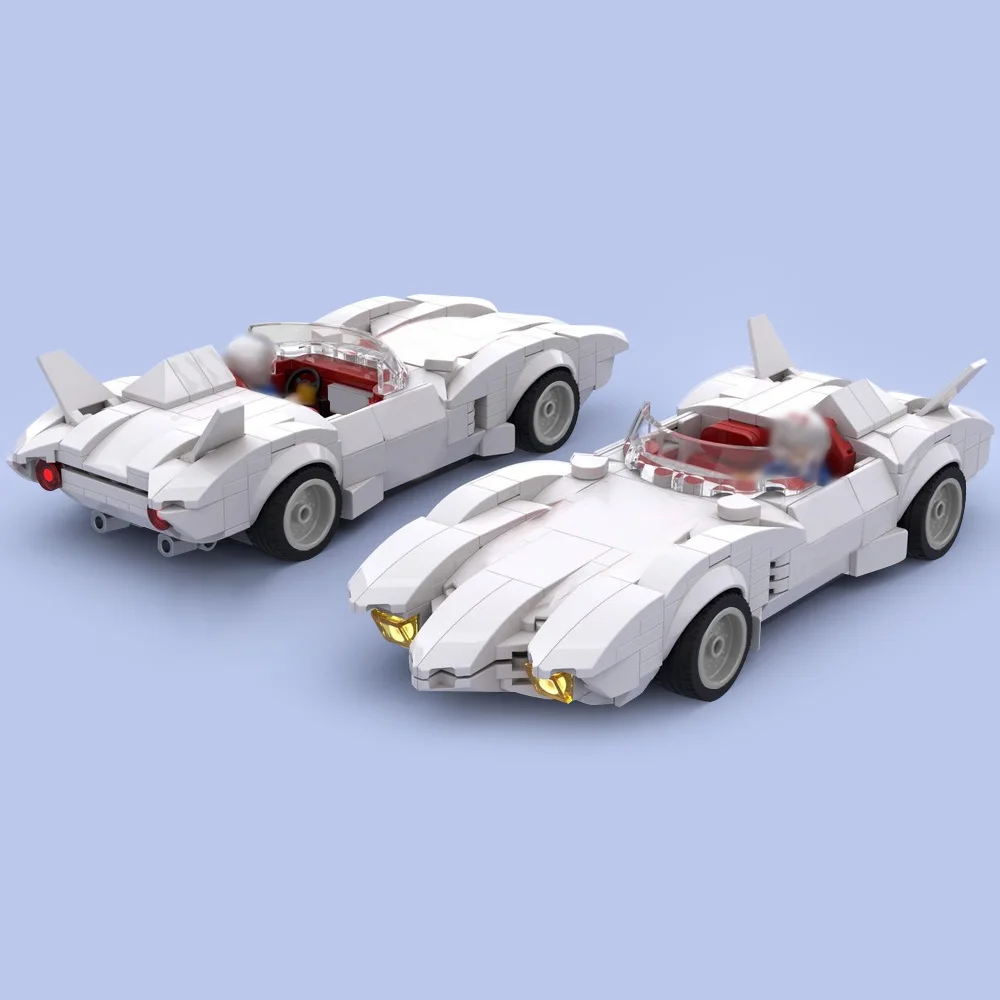 378 pièces de vitesse tournale technique MOC City ​ ​ Racer MACH 5 blocs de construction ensembles Sport modèle de voiture de course jouets cadeau pour garçon et enfants