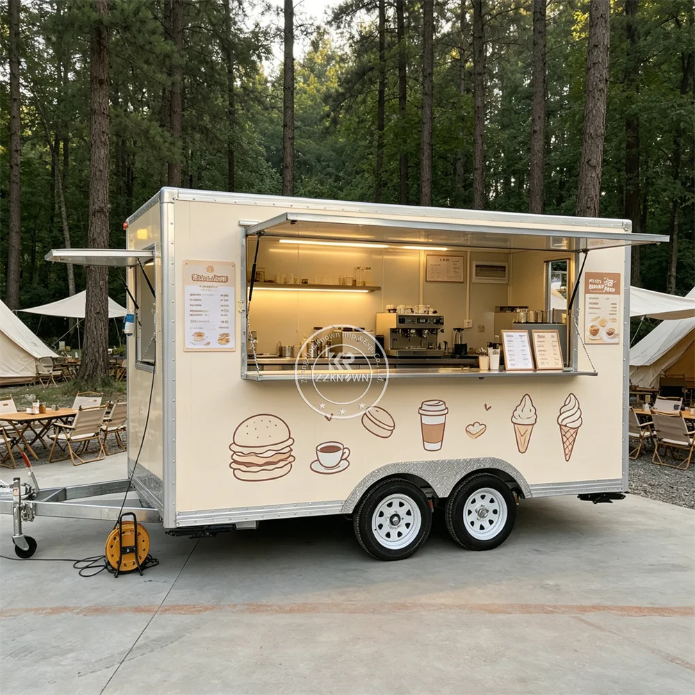 

Portable Mobile Hot Dog Food Truck Custom Mobile Ice Cream Truck Street Outdoor Food Trailer Fully Equipped