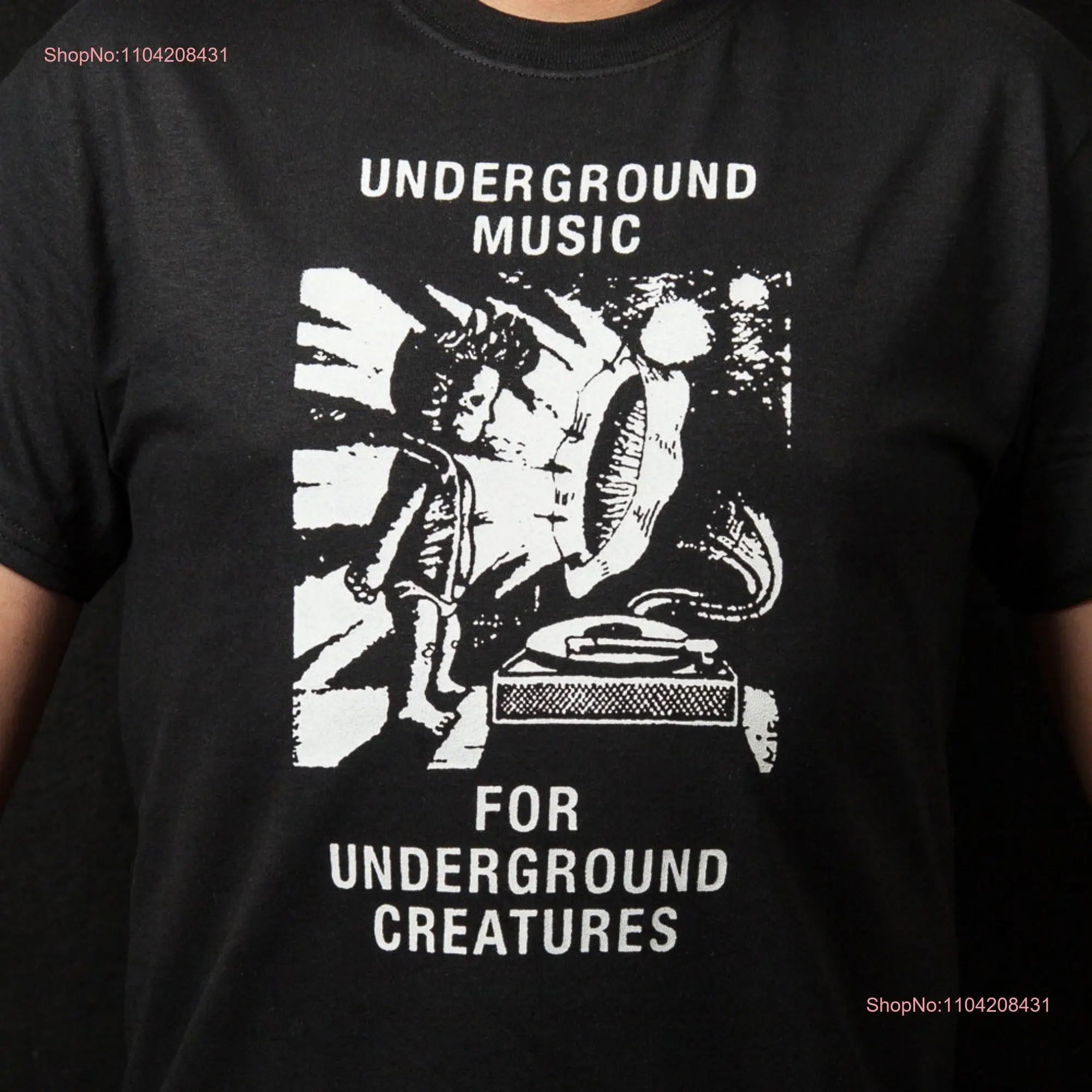 Underground Music for Creatures compilation Philippine punk black t shirt Middle Finger Productions reissue