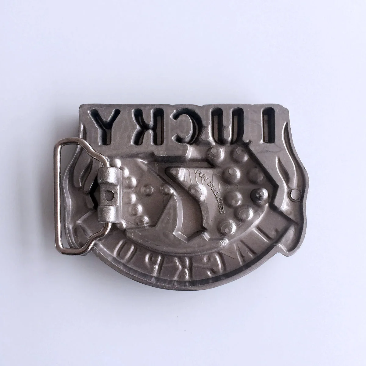 Vintage Lucky 7 Gamble Dice Jackpot Enamel Belt Buckle BUCKLE-CS011