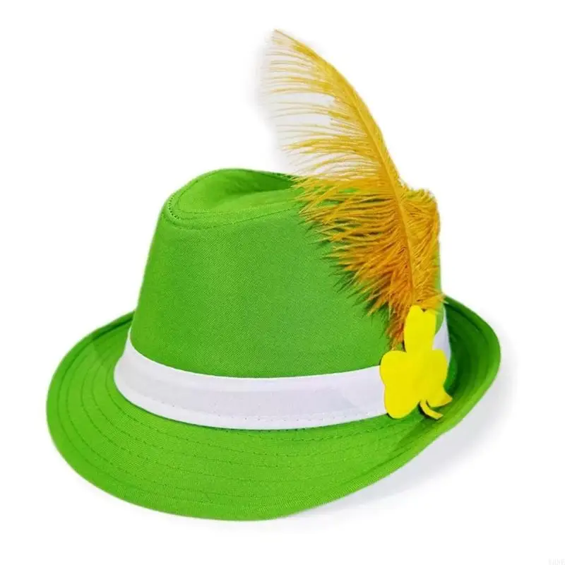 Y3NE Modern Styles Bowler Hat Breathable Patrick's Day Cosplay Costume Hat For Concerts And Special Occasion
