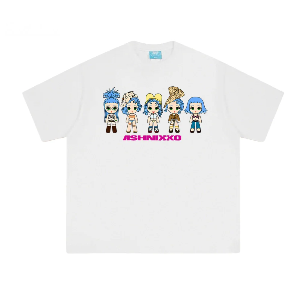 

SMOOCHIES DOLLS BABY TEE Ashnikko 2025 Singer's same style TEE Summer High Quality Graphic Printing Cotton Fashion Camisetas