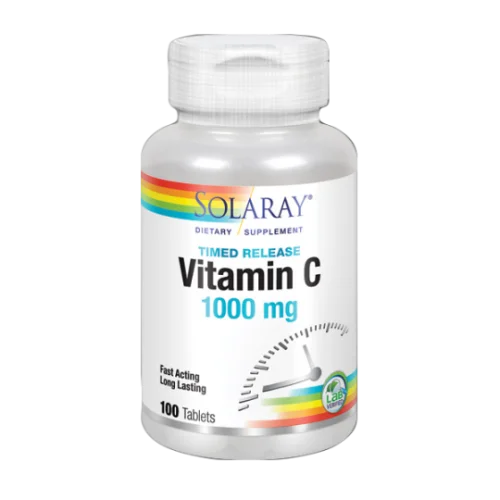 Solaray Vitamina C Comprimidos De 100 Unidades, 1000 Mg Complementos Alimenticios Para El Descanso Y La Relajación - Imagen 6