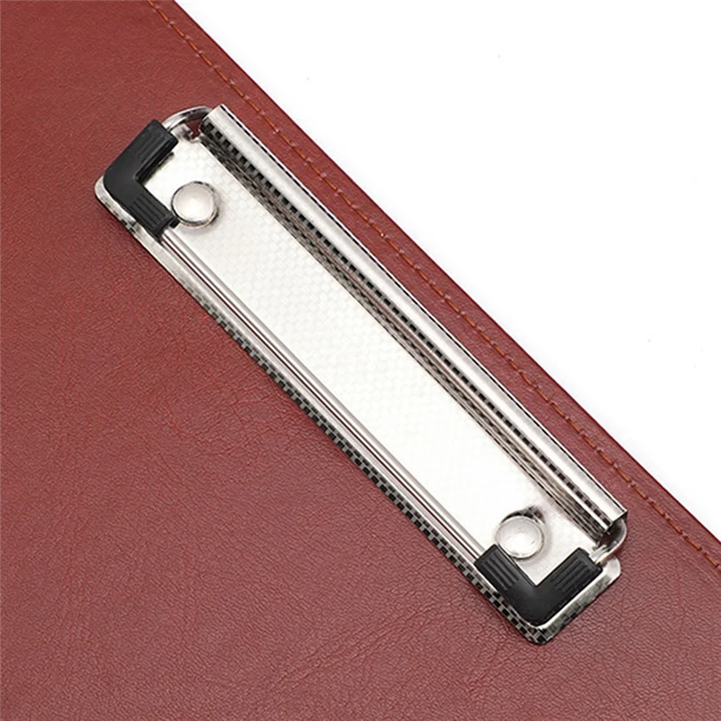 AP-A4 PU Padfolio مجلد ملفات محفظة الأعمال وثيقة حامل الحافظة المعدنية وسادة منظم المستندات حامل دائم ، C