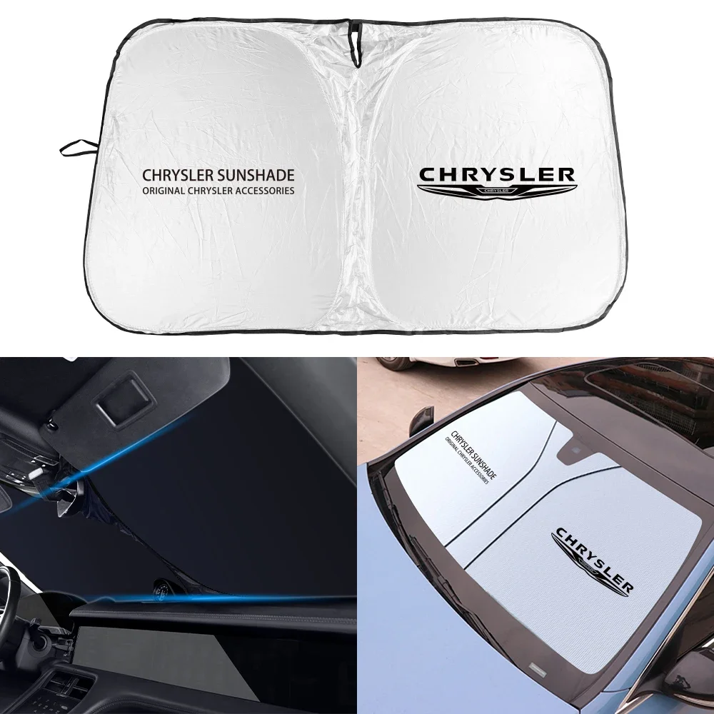 For Chrysler 300C Voyager Town and Country 200 300m Car Interior Sunshades Cover Windshield Sun Visor Shade Protector Parasol