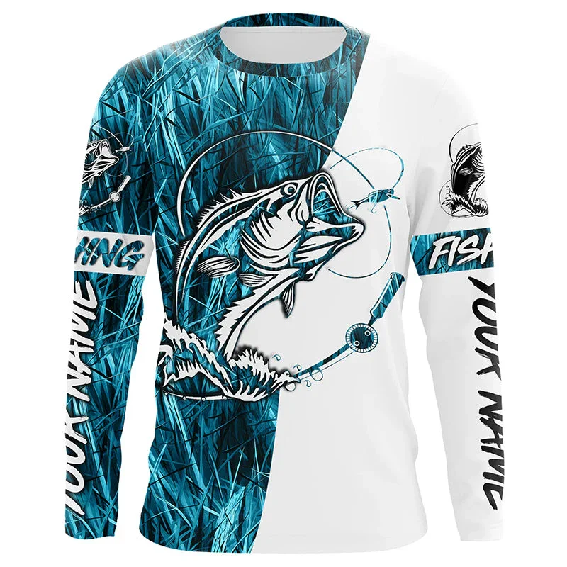 Fishing Inspired Long Sleeve T-shirts For Men Custom Name Team Walleye Fish Graphic Breathable Performance Tops Clothing