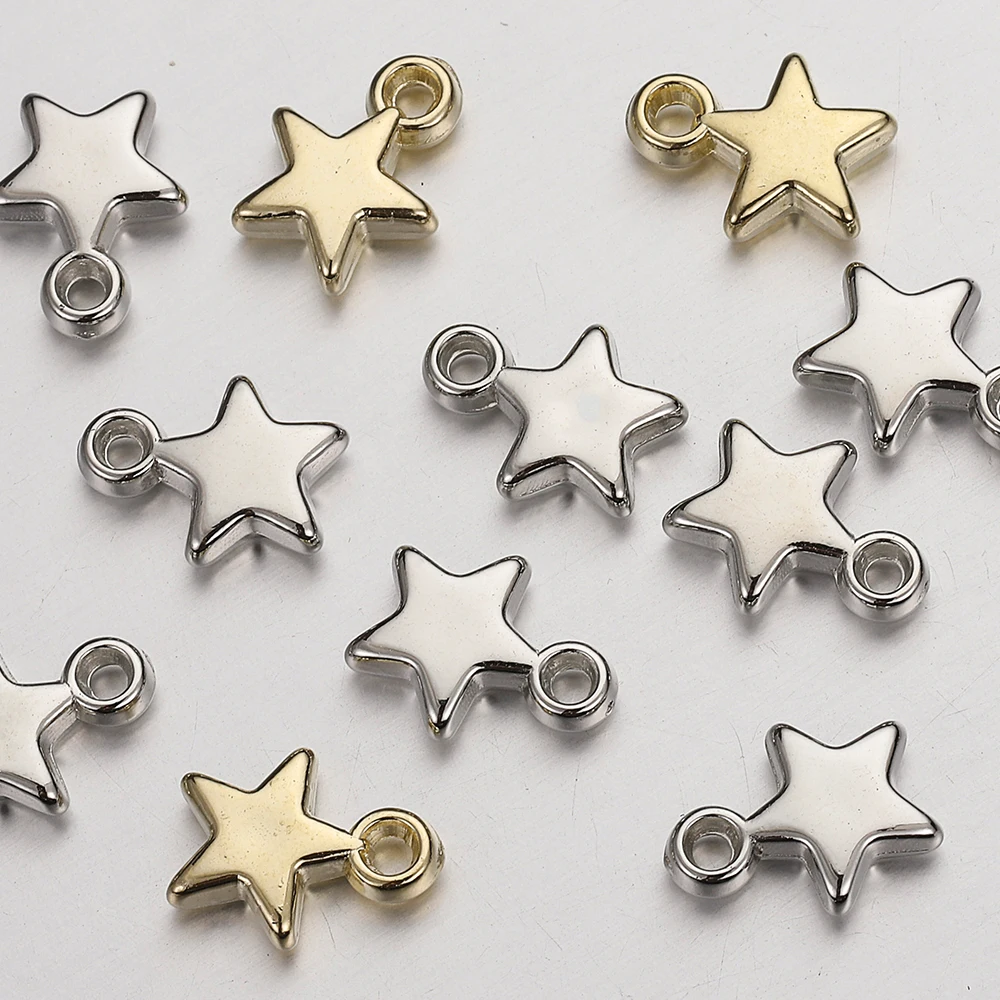 100Pcs Acrylic Beads Charms for Jewelry Making