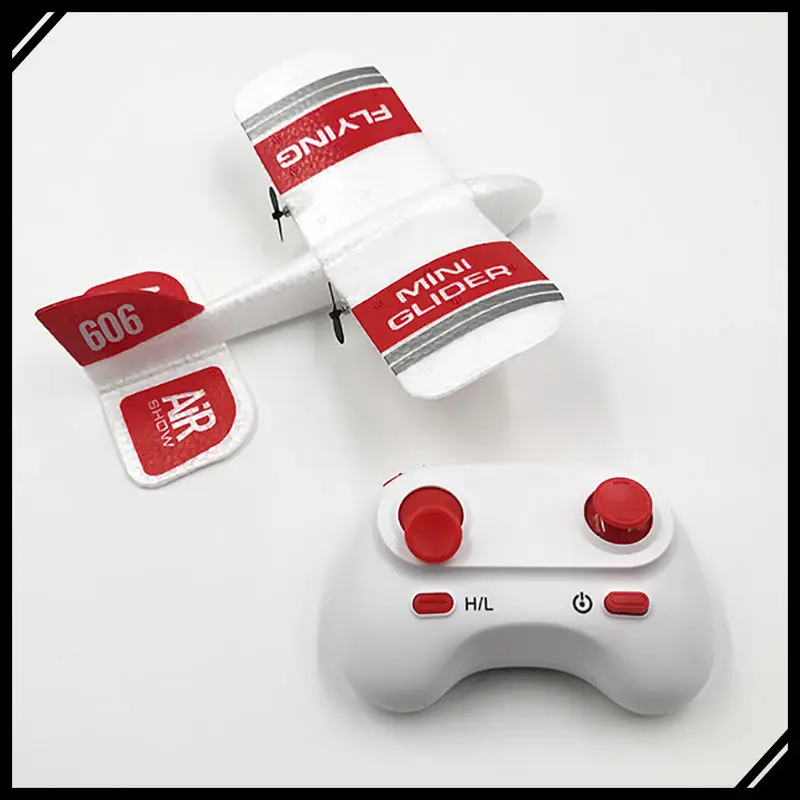 Mini Indoor RC Airplane Foam Fixed Wing Electric Glider Durable Micro Remote Control Aircraft Rechargeable Beginner Flying Toy