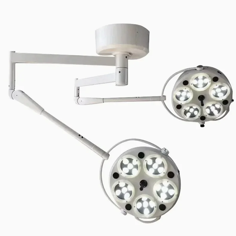 Hospital Examination Double Arm Beam LED Operate Shadowless Surgical Light Lamp Operation Headlight Theatre Room Surgical Light