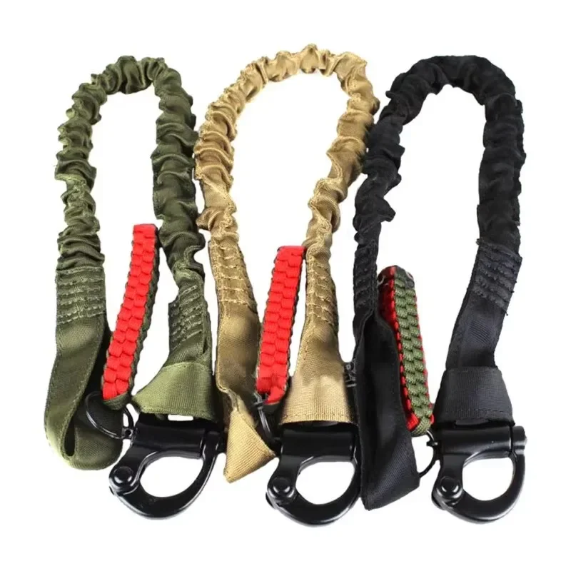 2025 Quick Release Safety Rifle Sling Lanyard Strap Rope Line Climbing Protect Sling for Outdoor Hunting Nylon Rope Bungee Strap