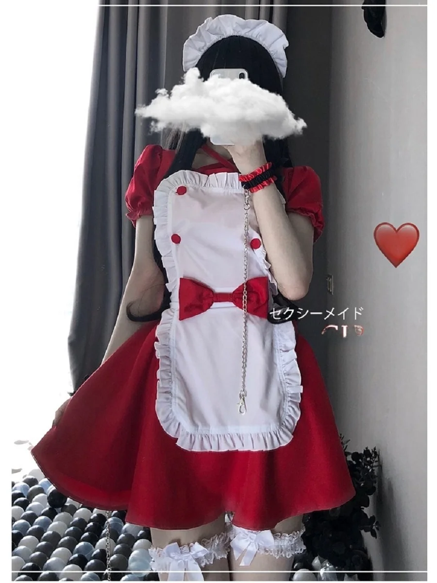 

Weisgirl Sexy Maid orm loween Cosplay Costume Japanese Sle Coffee op Game Sensual Attraction Nurse Outfit Women's ...