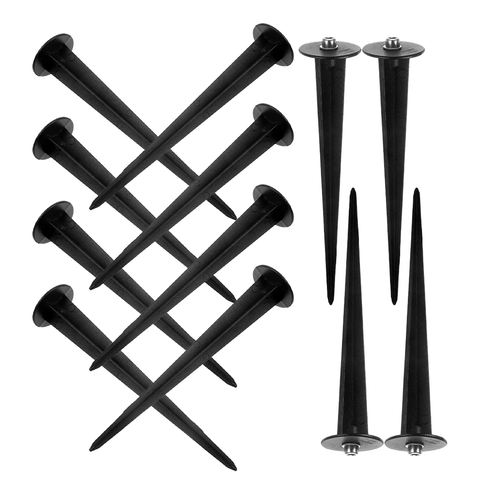 12pcs Solar Ground Stakes Aluminum Metal Spikes Outdoor Light Yard Lawn Pathway Replacement Stakes Wind Resistant Durable Sturdy - Image 2