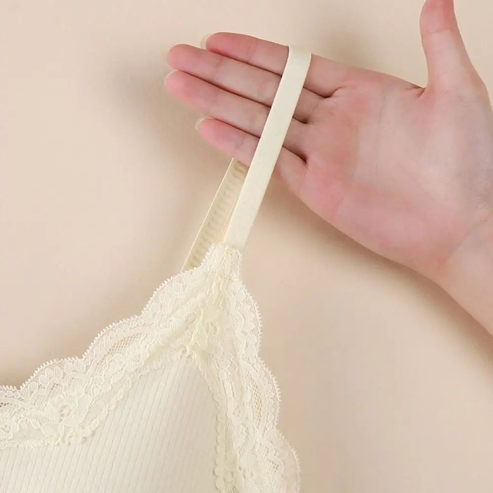 

Милое кружевное женское термобелье с v-образным вырезом, бархатный вязаный зимний термобретелька, облегающий жилет без рукавов, теплый женский топ