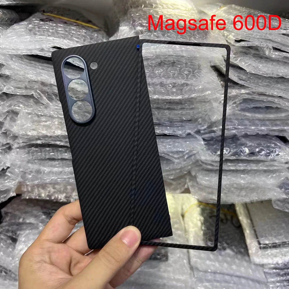 Carbon Fiber Phone For Samsung Galaxy Z Fold6 Case Magsafe Case Aramid Fibe Slim Design Z Fold6  Cover