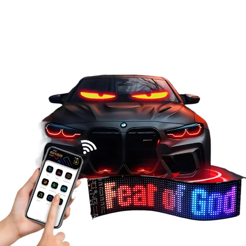 LED advertising screensoft screen APP Bluetooth car display screen