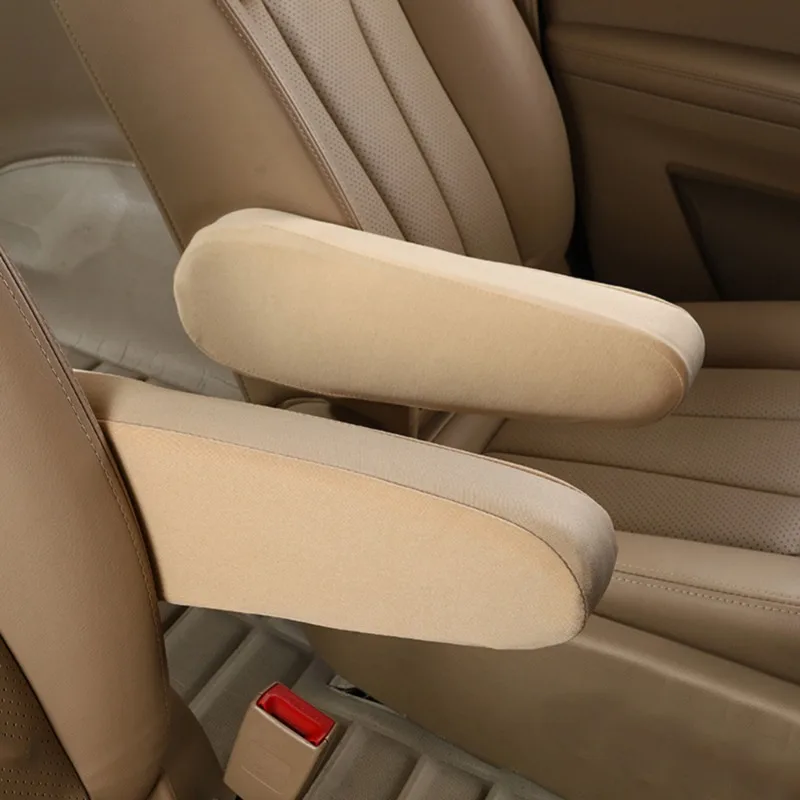 Car Seat Armrest Cover Elastic Cloth Auto Interior Armrest Soft Comfortable Dust Proof Hand Armrest Universal Protector Covers