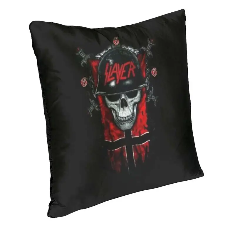 Modern Heavy Metal Rock Band Slayers Cushion Cover Velvet Pillow Case Living Room Decoration Pillowcase