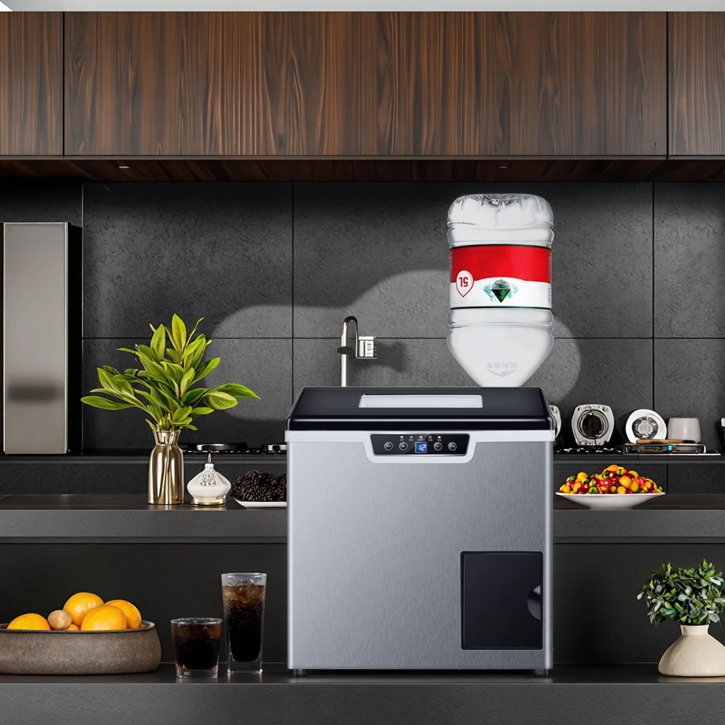 

20KG Countertop Electric Shaved Ice Maker Portable Home Ice Cube Machine with 1Year Warranty for Fast Business Use