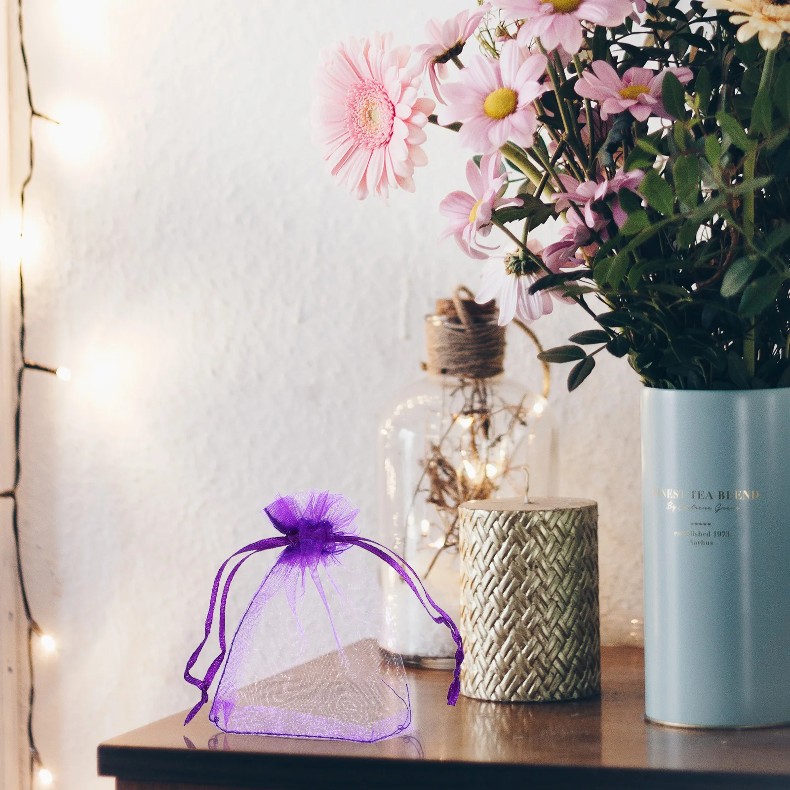 

100Pcs Empty Lavender Bags Thicken Breathable Pouches for Small Objects Artifacts Keychains Empty Lavender Sachet Bags