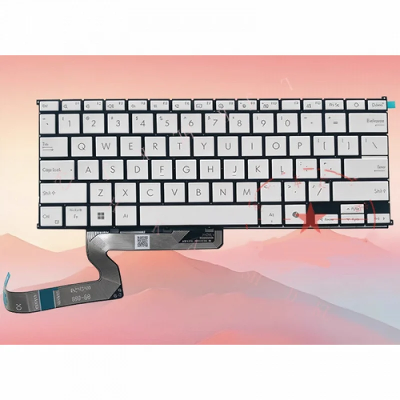 

N New For ASUS Zenbook 15 UM5606 UX5606 UX5406 keyboard white blacklight