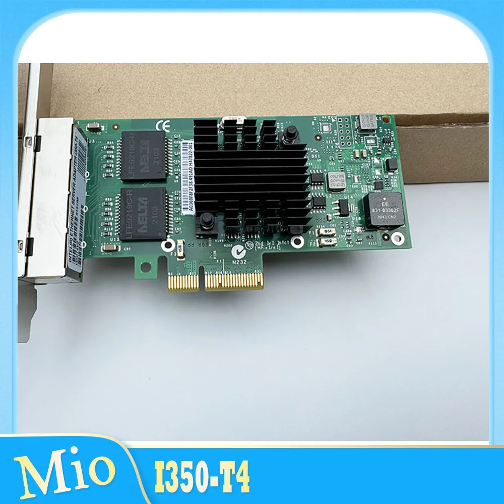 For Intel 4-port Gigabit Net-work Card Visual Industrial Camera Net-work Card I350T4V2 I350-T4