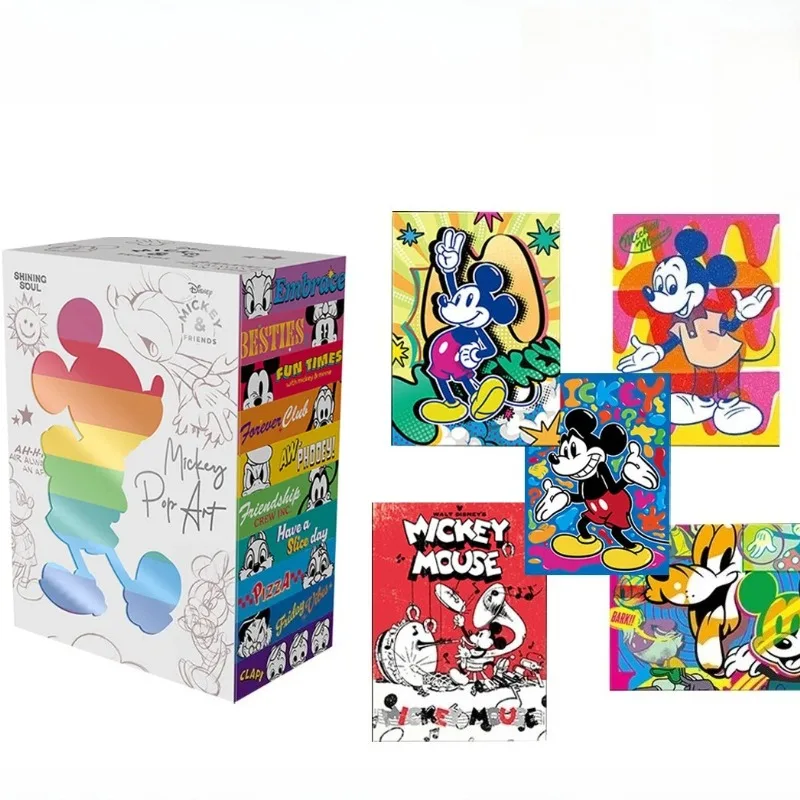 SHININGSOUL Disney Mickey and His Friends Collectible Trading Cards Fashionable Pop Art Toy Accessories Gift Fans and Collector