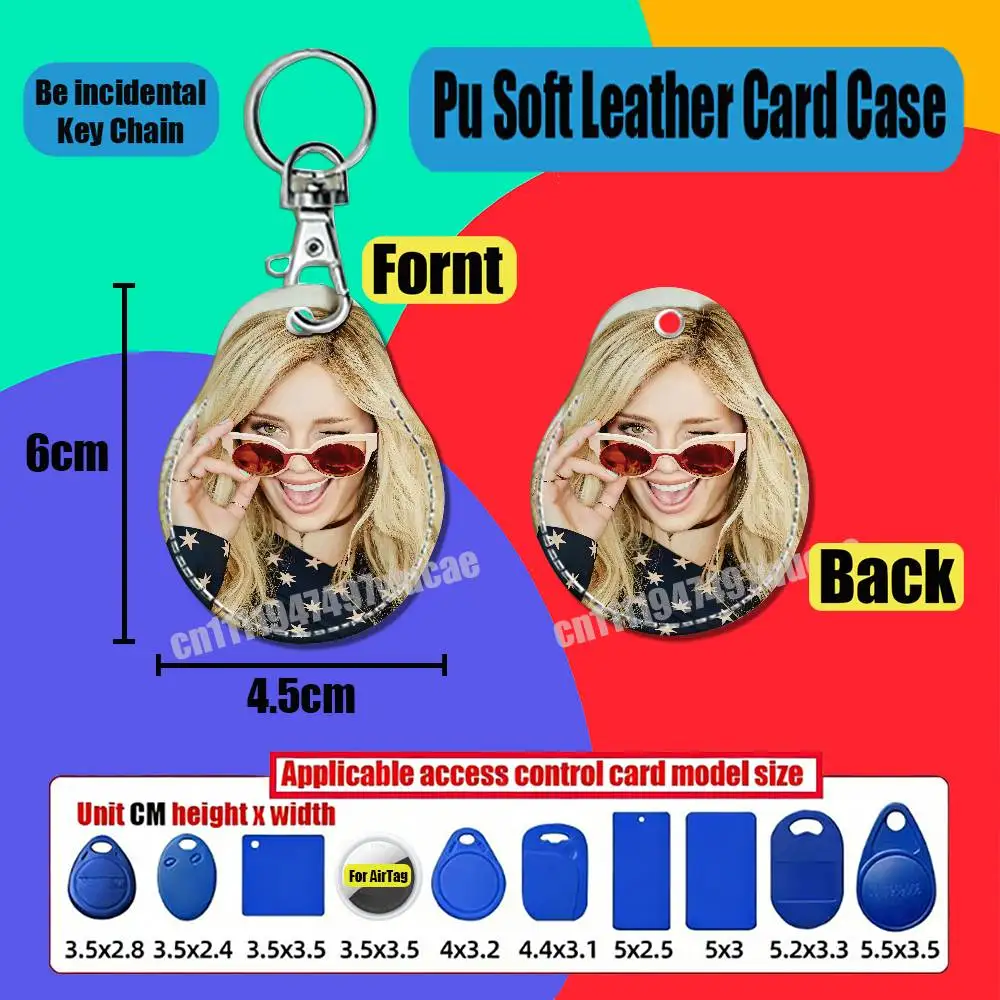 For Air Tag Case For Hilary Duff Card Holder Sleeve ID Badge Credit Bank Access For AirTag Case Shell