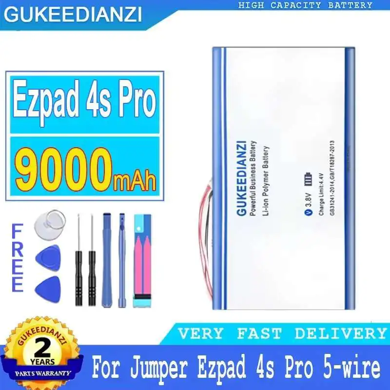 

For Jumper Ezpad 4S Pro 4Spro 5-Wire 5 Lines Reliable Replacement Laptop Battery 9000Mah