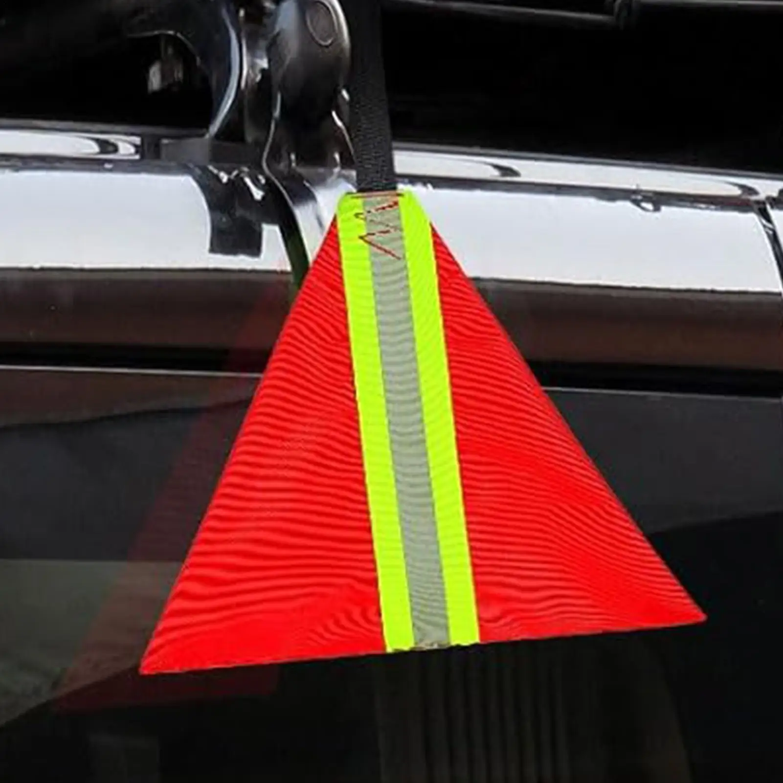 Red Tow Flag Reflective Safety Kayak Hauling Accessories Reflective Tow Red Warning Flag For Women Adults Boating Canoes Towing