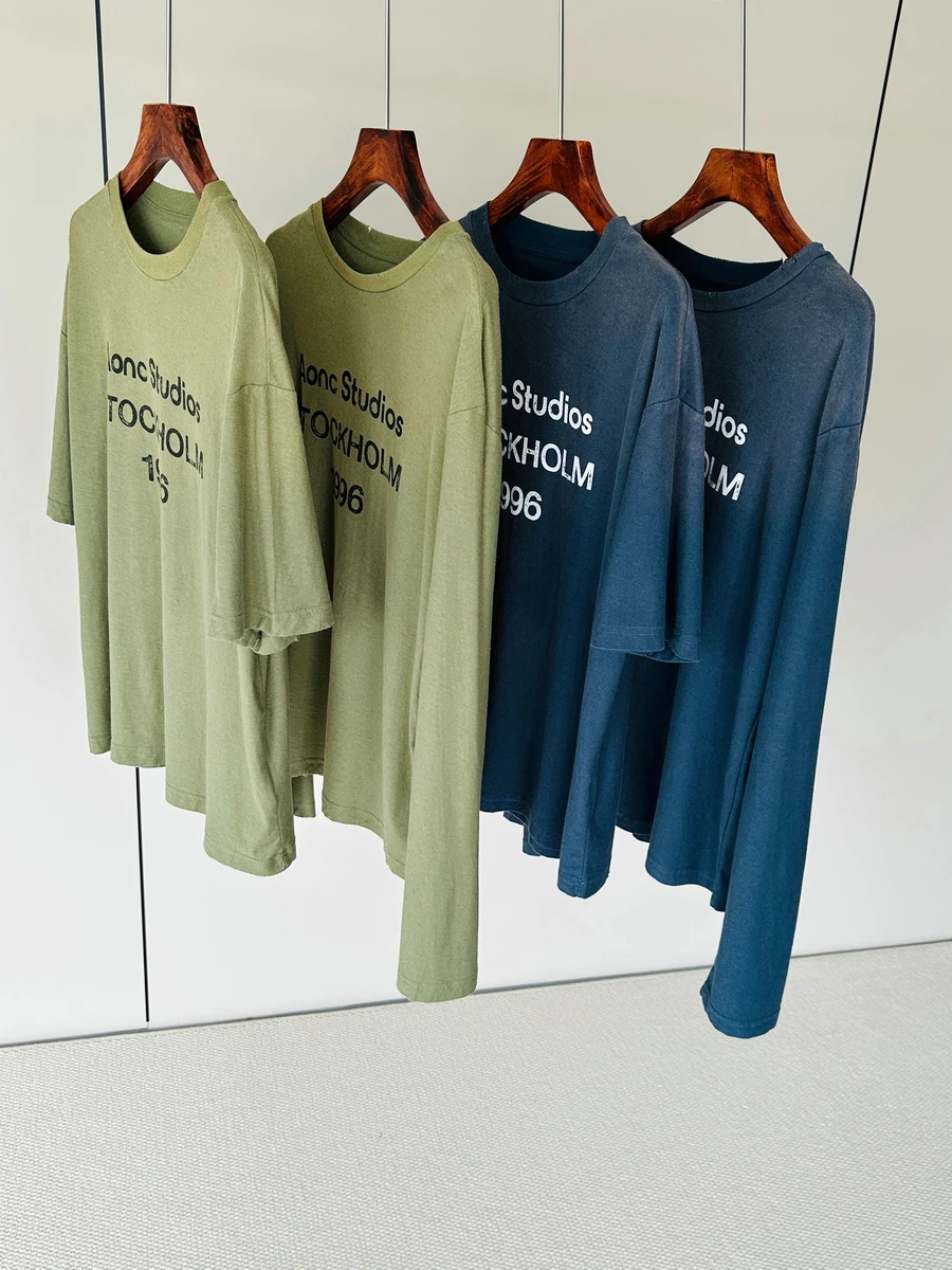 

Свободная футболка из хлопка и льна ort Sve ex Classic Sle Streetwear круглая мужская и женская одежда Ne Summer Faion