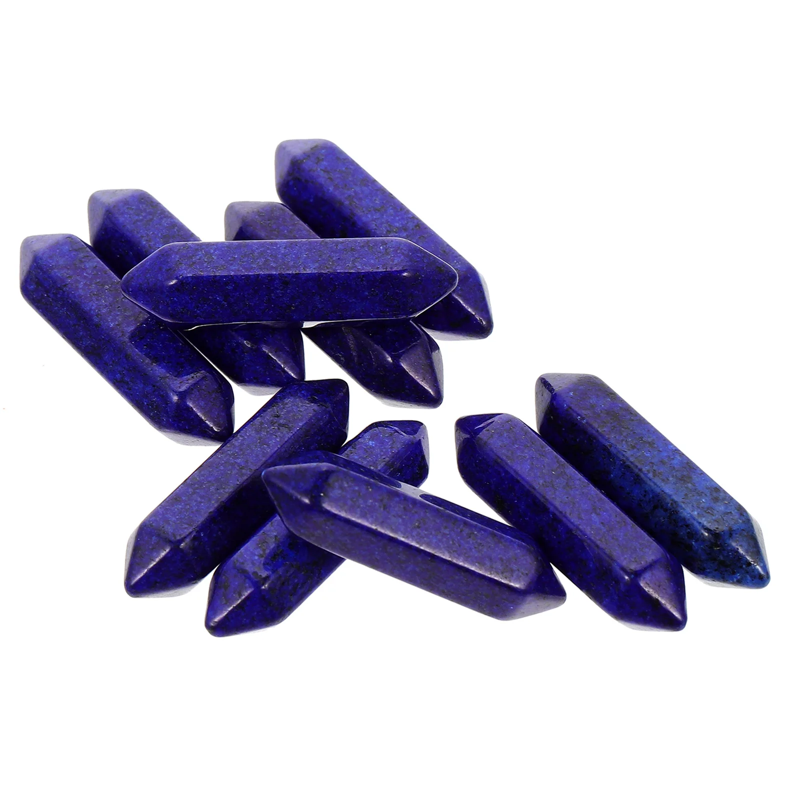 

10 Pcs Hexagonal Pillars Decorative Stones for Meditation SPA Yoga Healing Accessory Natural Chakra Energy