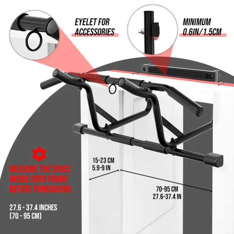 Barra de dominadas profesional - Door Pull Up Bar No Screw reseña y precio