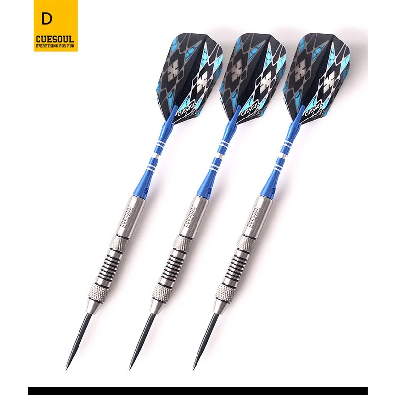 مجموعة رمي السهام من الفولاذ التنغستن 90% من CUESOUL 26 جرام سهام ذات أطراف فولاذية احترافية 3 قطع #5