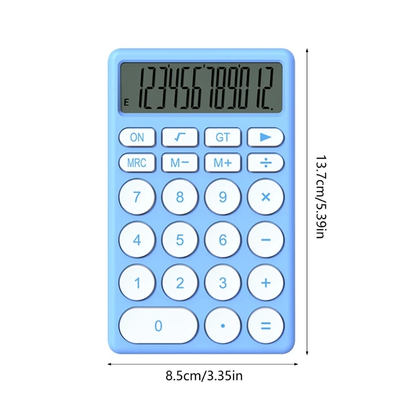 Calculadora pequeña 12 dígitos Funciones completas Fácil transportar para necesidades informática escritorio y