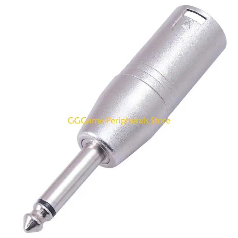 U55B Male 1/4-inch TRS to XLR Male Adapter, Audioed Connector Port Change 6.35mm Balanced Coupler Adapter for Mixing Console