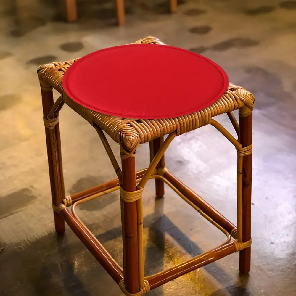 Soft Sponge Round Chair Pad Solid Color Washable Chair Cushion Circular Anti Fouling Stool Cushion Home