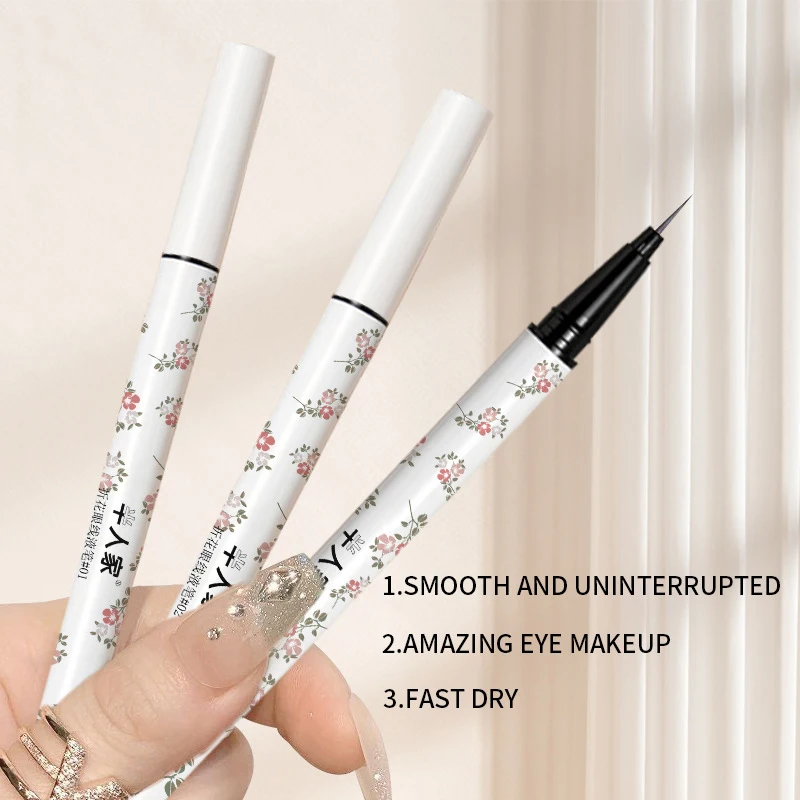 Super feiner wasserdichter flüssiger Eyeliner, koreanisches Make-up für Frauen, schnell trocknend, glatter Eyeliner, langlebig, unterer Wimpernstift, Kosmetik